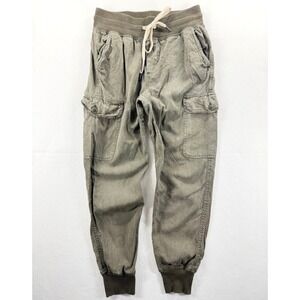 Aerie Cargo Jogger Pants Olive Green Lyocell Utility XS